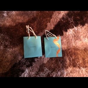 TIFFANY shopping bag, small paper bag 5.9”*4.9”*2.25”